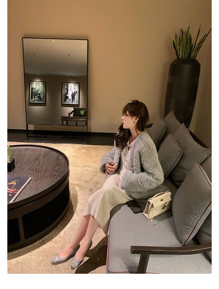 【现货】一件代发mbpor尖头平底鞋女方扣单鞋雪花扣水钻婚鞋详情7