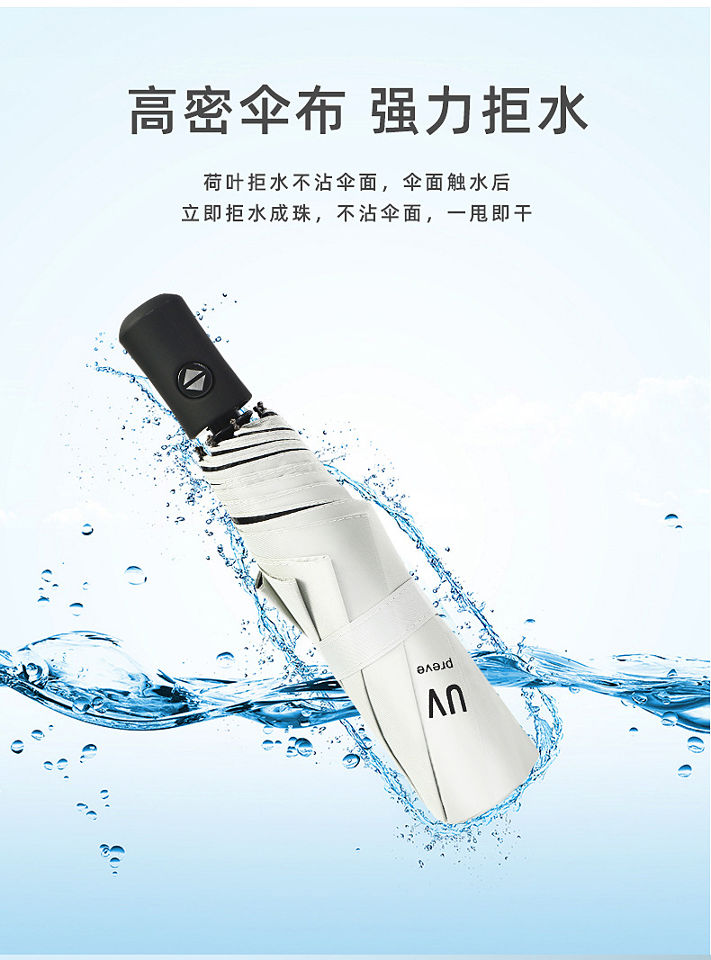 全自动雨伞男女折叠大号商务晴雨两用遮阳防晒太阳伞定制logo批发详情7