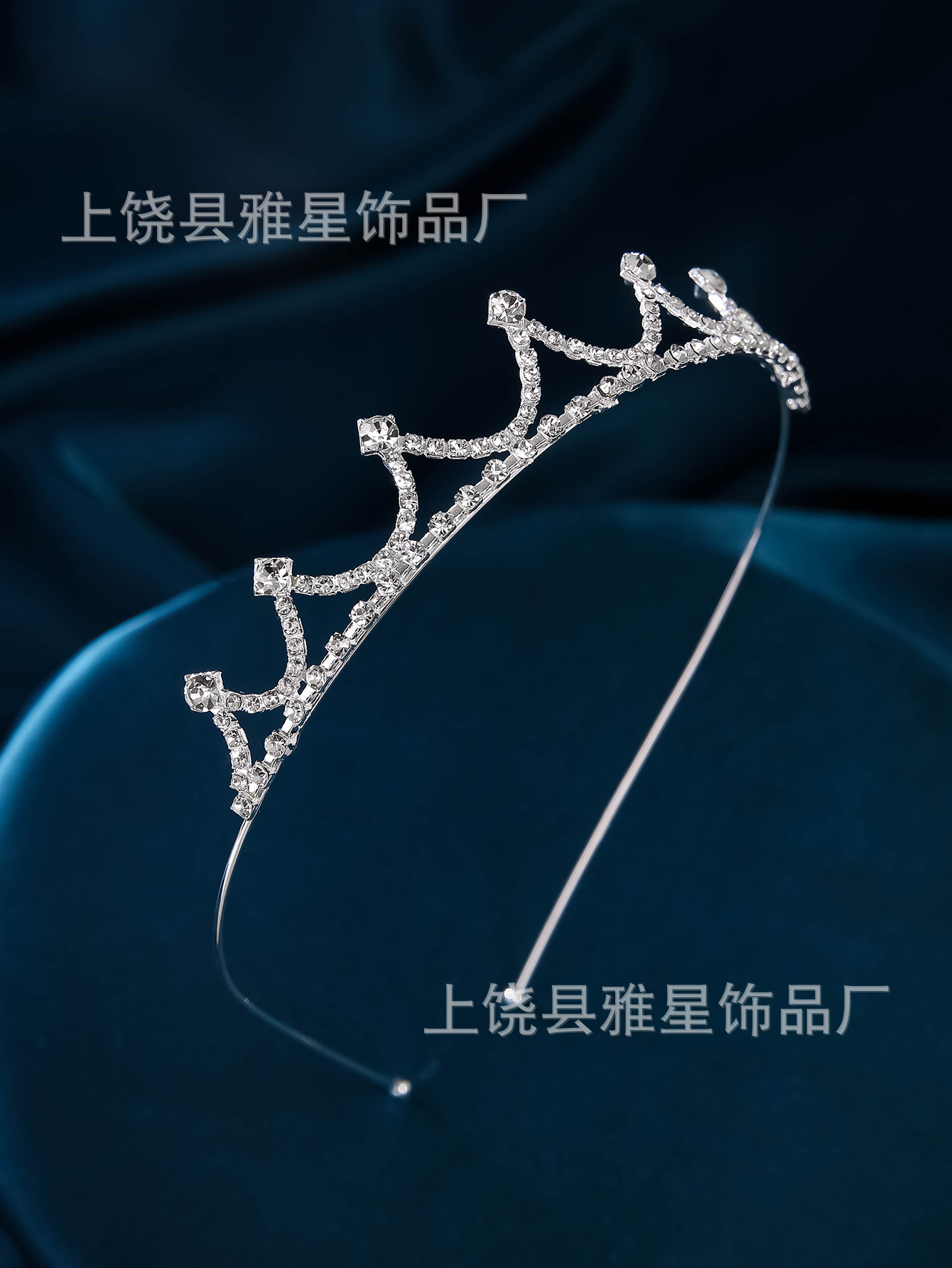 Accesorio nuptial premium sense alloy strass crown vestido de novia tocados lujo ligero diamantes diamantes diamantes blancos joyas corona pic 8