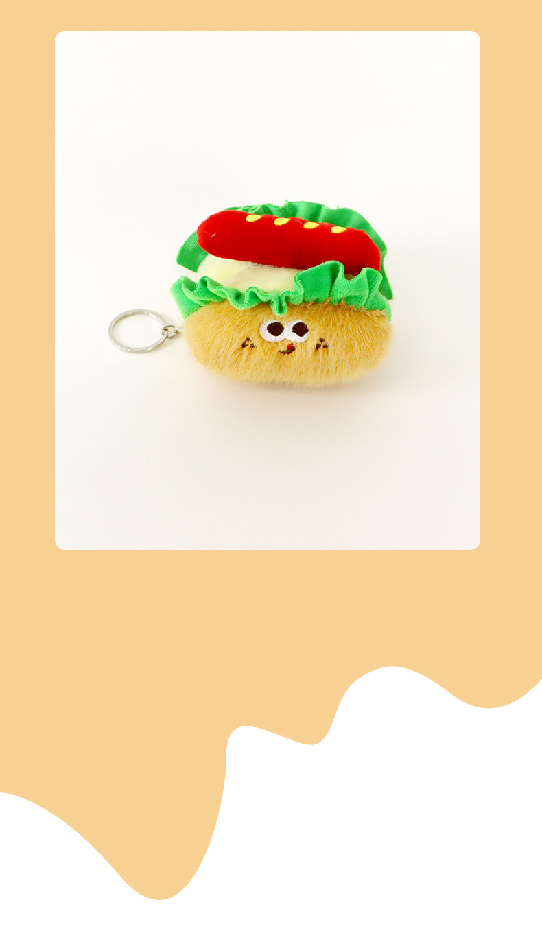 【 Yun Guan Gifts 】 Cute French fries, hamburger croissants, plush pendants, wholesale event gifts, dolls, keychains pic 19