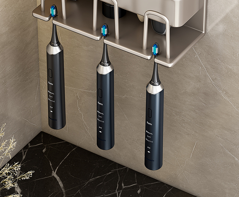 电动牙刷置物架卫生间壁挂家庭漱口杯架子免打孔牙杯牙具收纳套装详情19