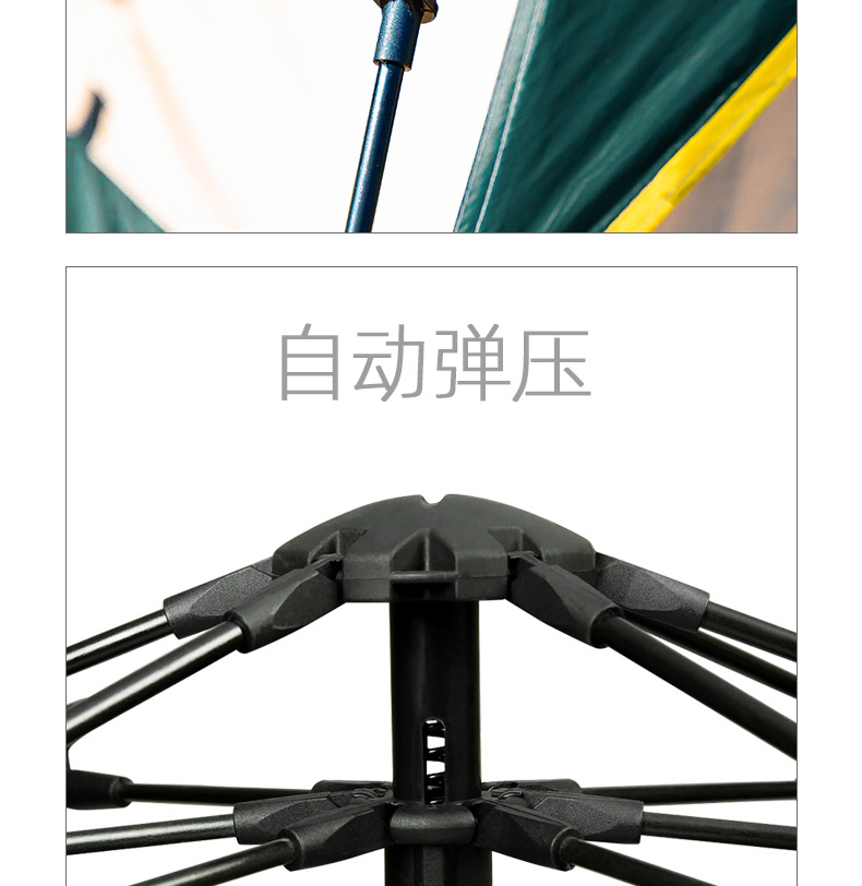 帐篷户外全自动露营野营装备用品大全两门两窗防晒防紫外线厂家详情13