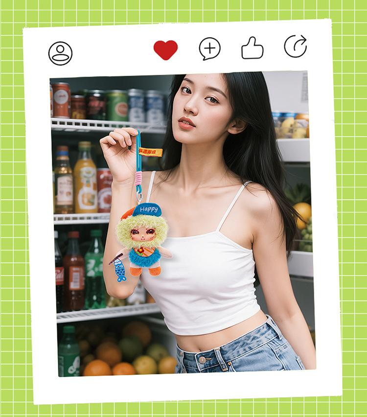 Wholesale of animal vinyl dolls, plush toys, spring outing dolls, figurines, cute cartoon animal bags and pendants pic 29
