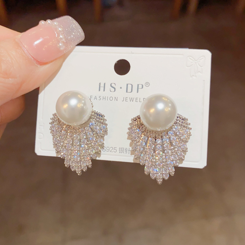 简约经典耳钉推荐100款百搭时尚925银针耳环锆石珍珠几何耳饰批发详情25