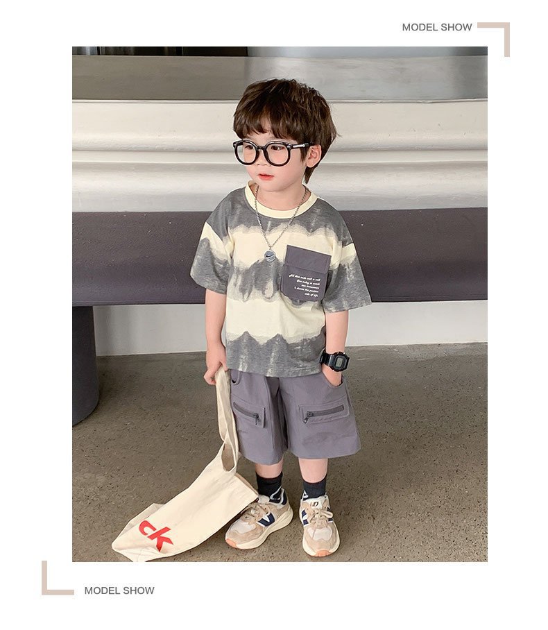 男童夏季短袖套装2024新款潮流韩版中小童薄款秋装潮酷男宝两件套详情17