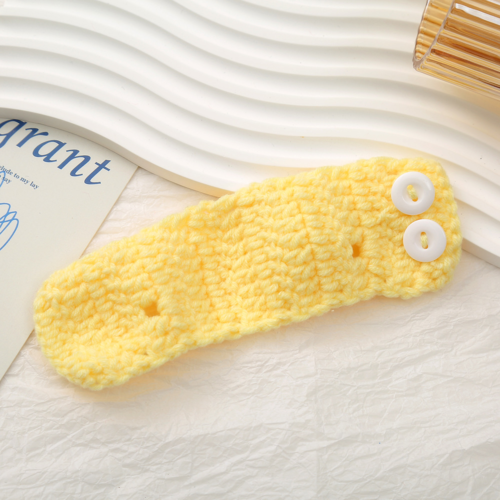 可爱掌门狗毛线带扣子配饰DIY手工钩针公仔玩偶娃娃针织换装辅料详情12