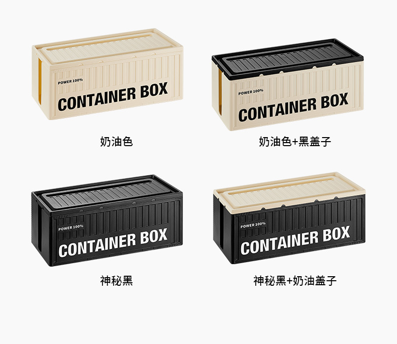 Industrial-style power strip socket storage box, power cord charger, hub box, office data cable, desktop organization box pic 2