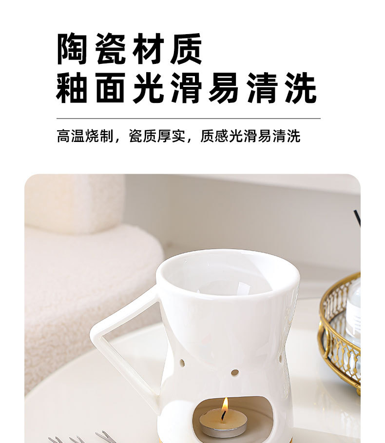 北欧创意陶瓷巧克力火锅炉冰淇淋芝士奶酪融化炉锅DIY蜡烛加热炉详情11