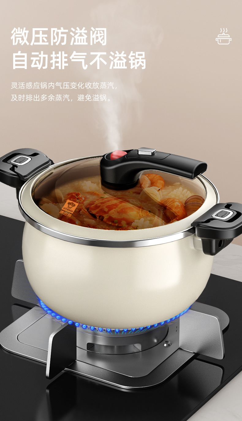 康巴赫珐琅锅家用微压炖锅炖盅砂锅煲汤锅焖烧锅不粘锅电磁炉煮锅详情8
