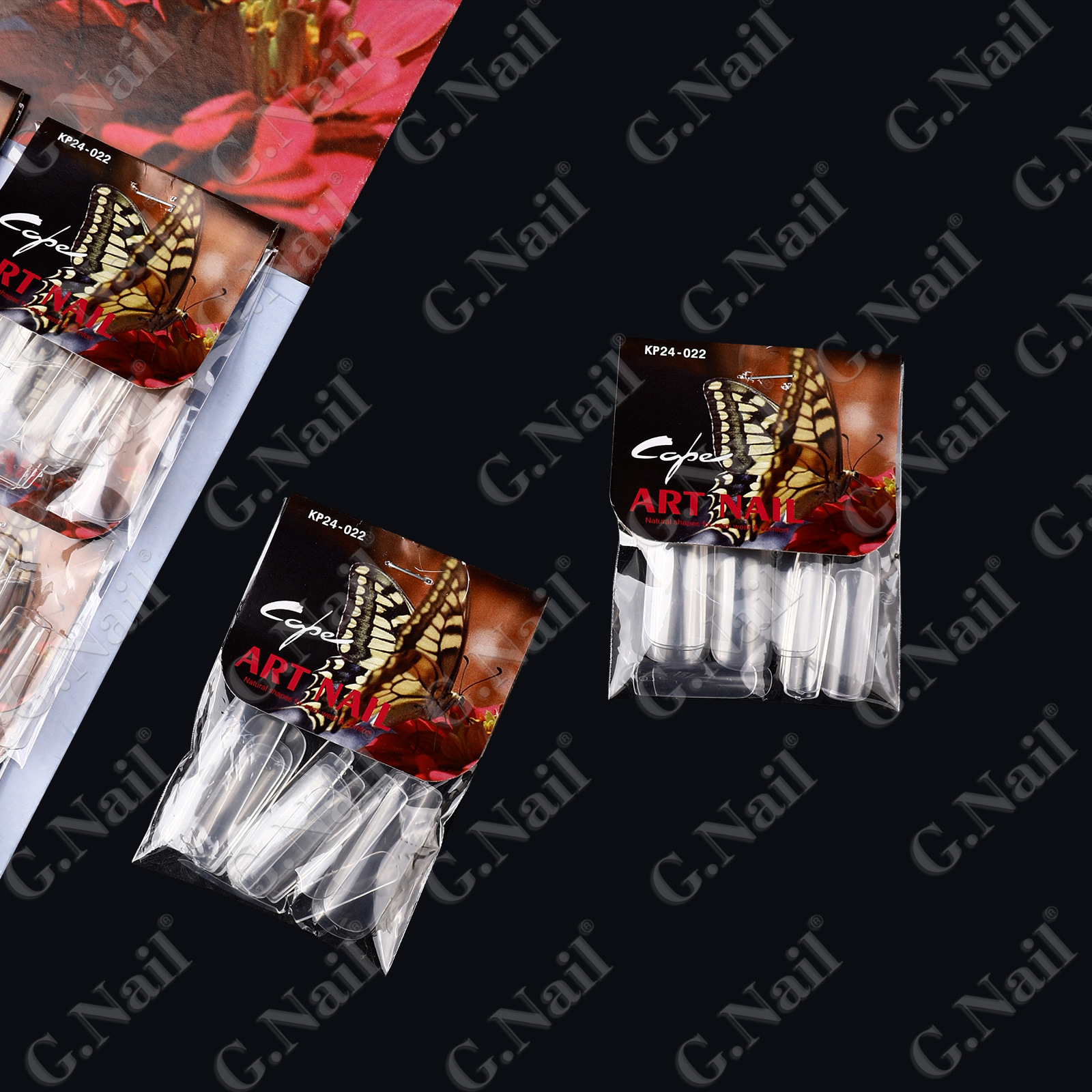 ART NALL 卡装24包美甲甲片成品可拆卸自然透明色假指甲贴片批发详情10