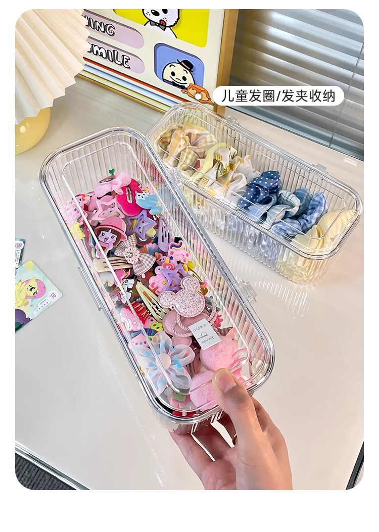 Powder puff storage box, dressing table desktop, cosmetics, brush, lipstick, dust-proof box, cushion, beauty egg storage pic 12