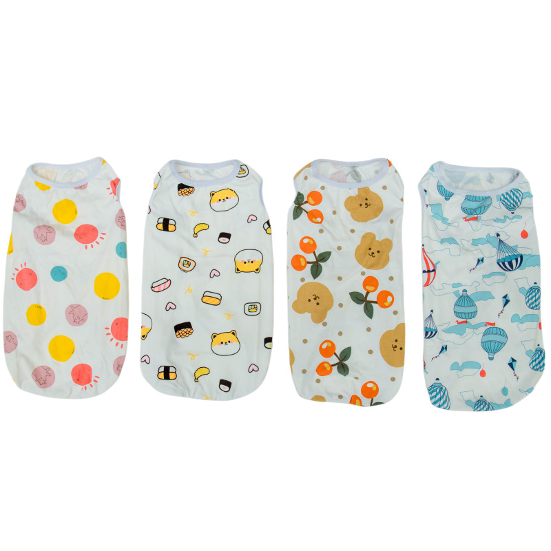 狗狗背心四季款宠物T恤可爱卡通狗狗服装印花中型犬幼犬现货批发详情4