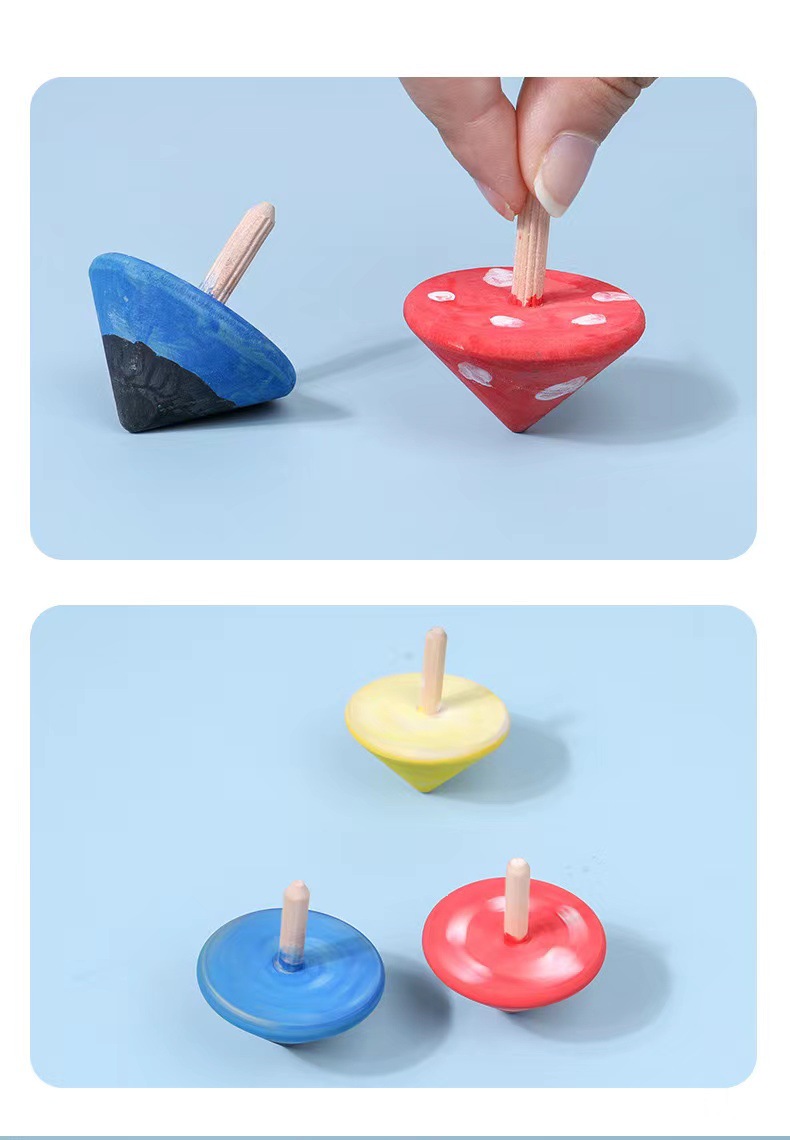 木制百变小陀螺经典传统 减压益智玩具 儿童亲子玩具活动促销礼品详情7