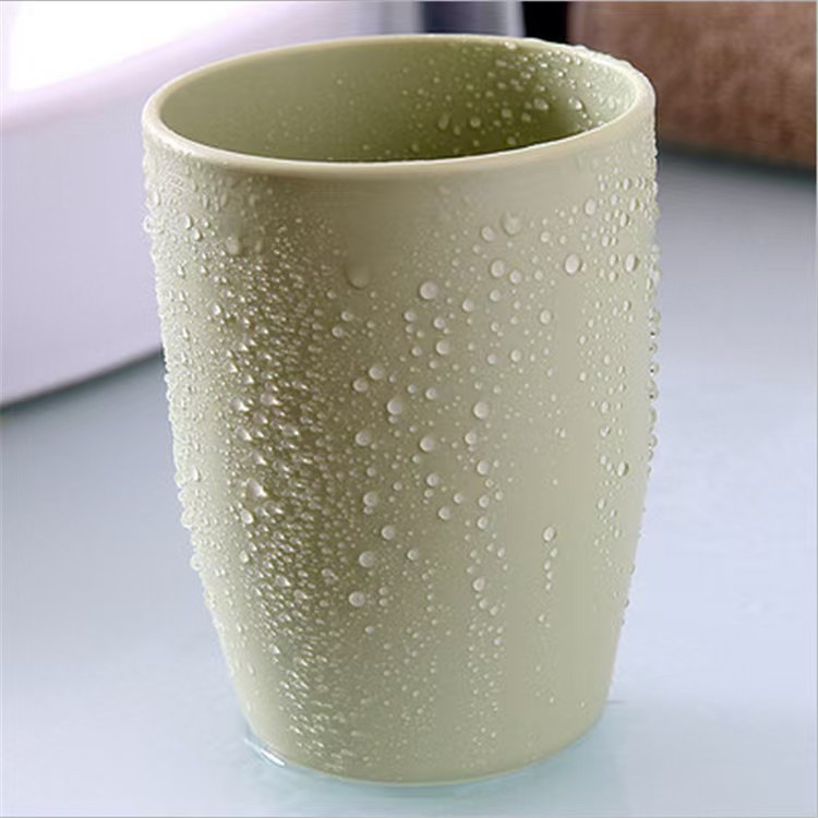 麦秸秆水杯小塑料PP漱口杯水杯便携宿舍刷牙杯加厚塑料洗漱一次性详情5