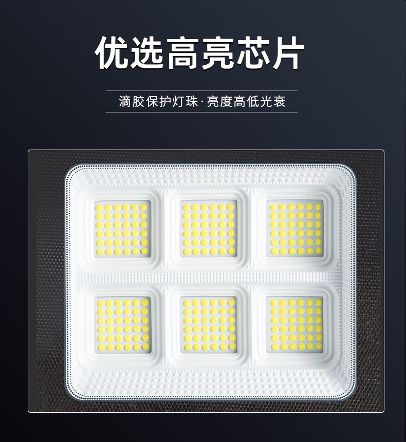 亚明led投光灯户外防水照明灯大功率室外庭院射灯工地厂房探照灯详情3