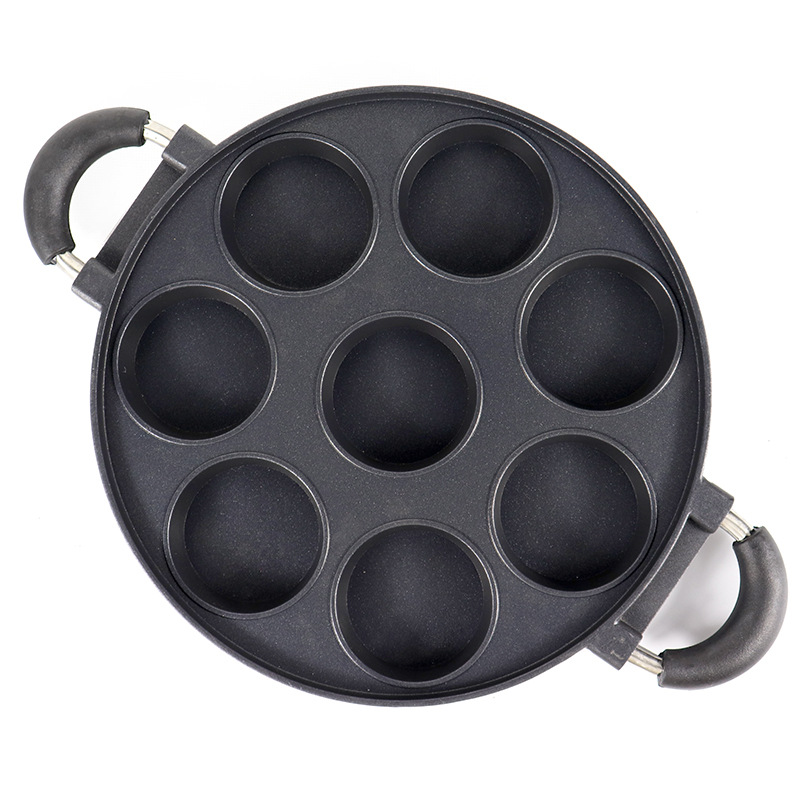 8 holes cake mould 8 holes flat aluminum die-cast cake mold egg pan non-stick cake baking DIY mold pic 5