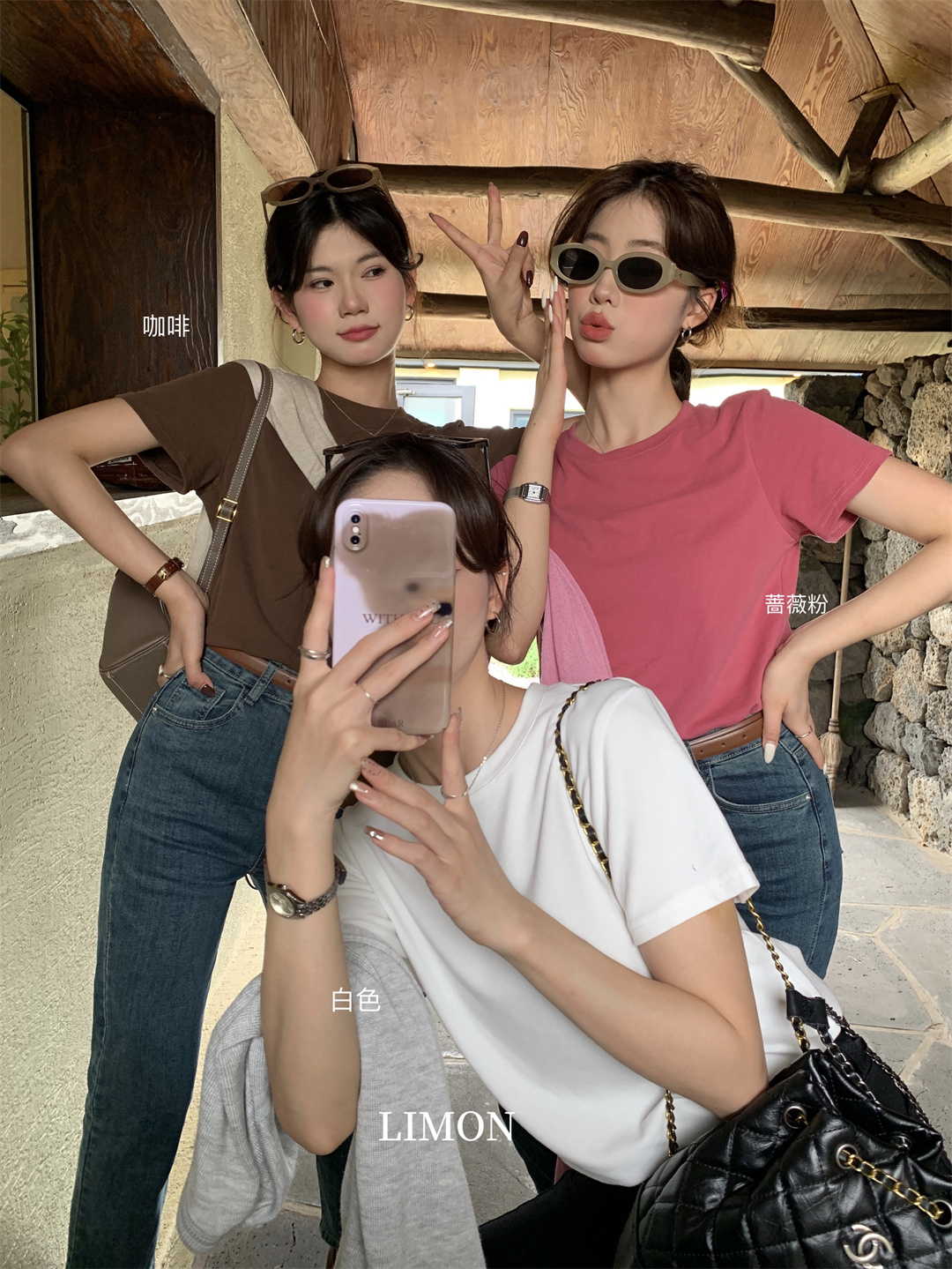 THE LEMON柠檬绿茶正肩磨毛短袖t恤女2024秋季新款百搭上衣打底衫详情13