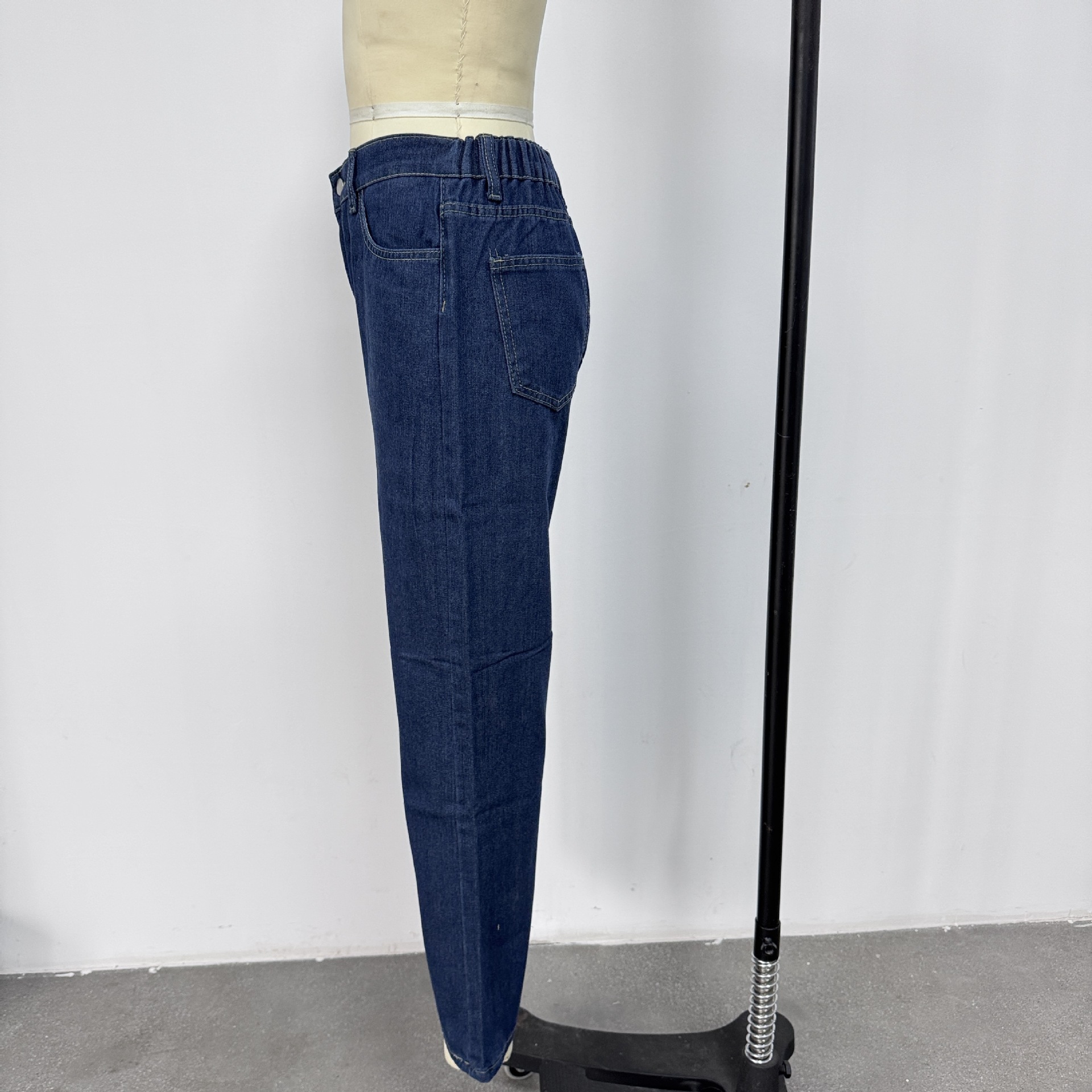 New high-waisted wide-leg jeans for women from Europe and America are slimming, straight-leg and versatile, with a retro American drape pic 15