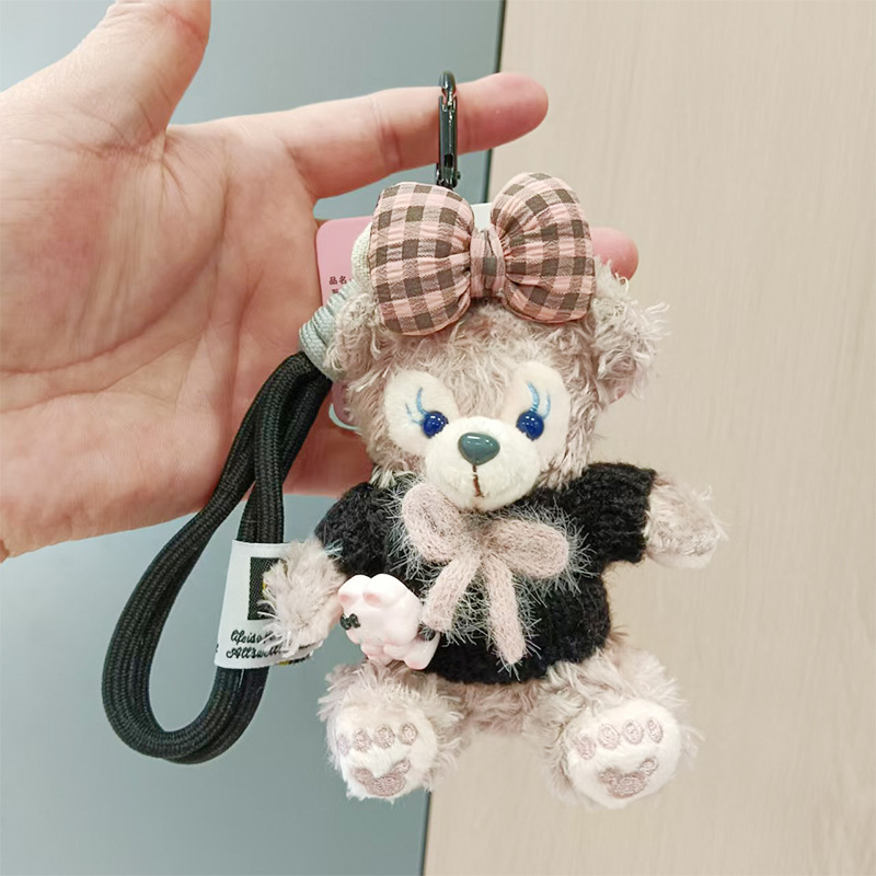 雪莉玫小熊钥匙扣玩偶毛绒挂件达菲公仔情侣包包娃娃女生礼物批发详情33