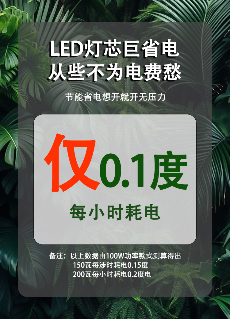 Succulent rose plant supplementary lighting lamp, sunlight-like full-spectrum green plant indoor orchid growth lamp, algae explosion lamp pic 3