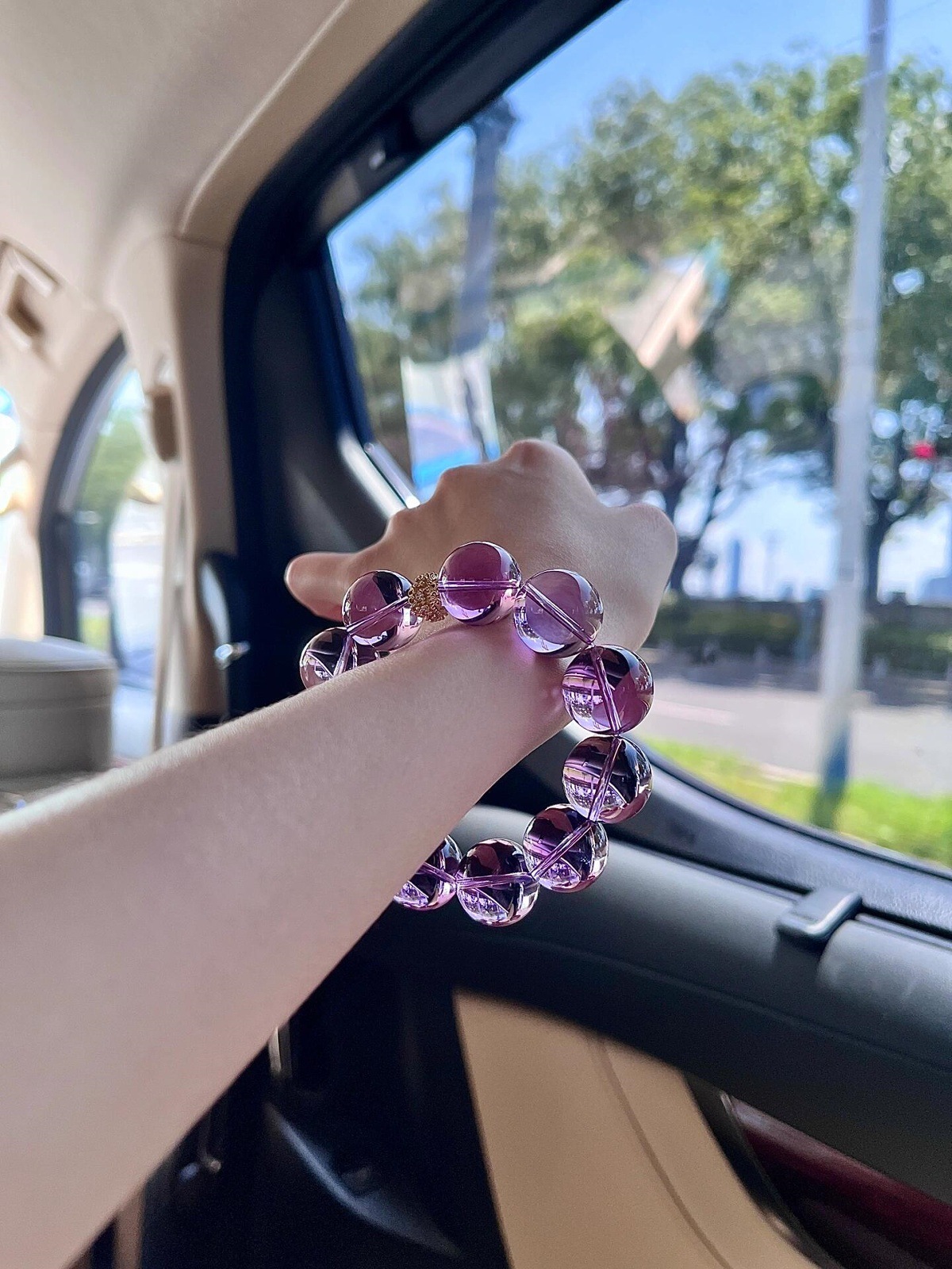 毕业收藏级全净体天然巴西紫水晶手链女高品质冰透梦幻紫水晶手饰详情2