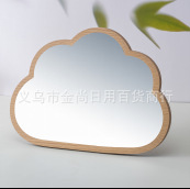 高颜值萌趣化妆镜学生宿舍桌面居家家用可立台式美妆镜卡通镜子详情7