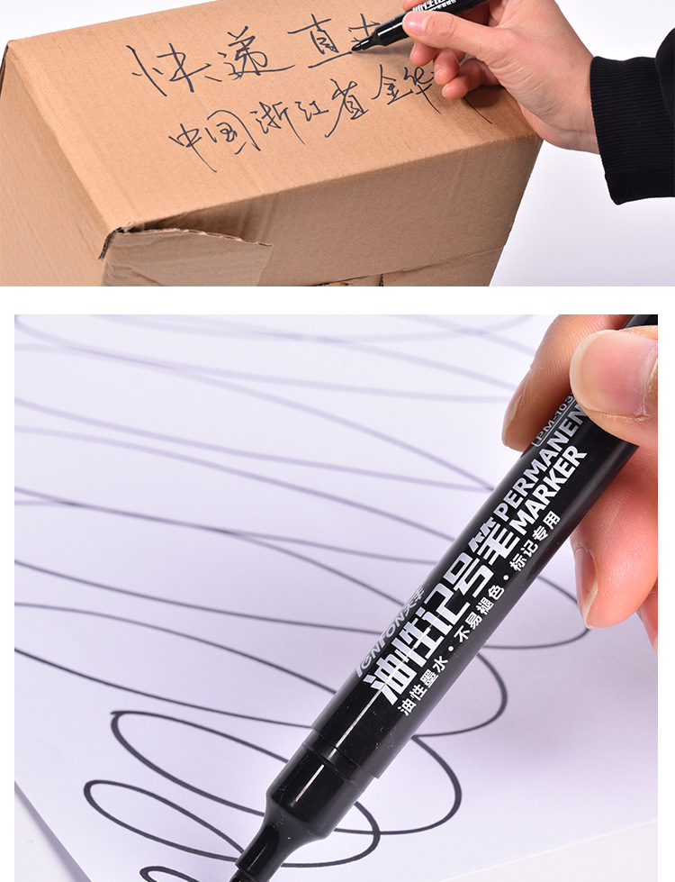 Factory direct supply oil-based marker pens, no-pen clip multi-color marker pens, 103 marker pens, waterproof marker pens pic 8