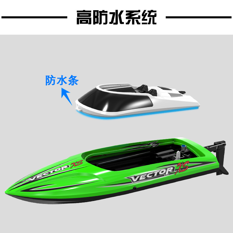 哇噢定制跨境欧兰斯高速遥控船防水遥控快艇儿童电动玩具船遥控船详情11