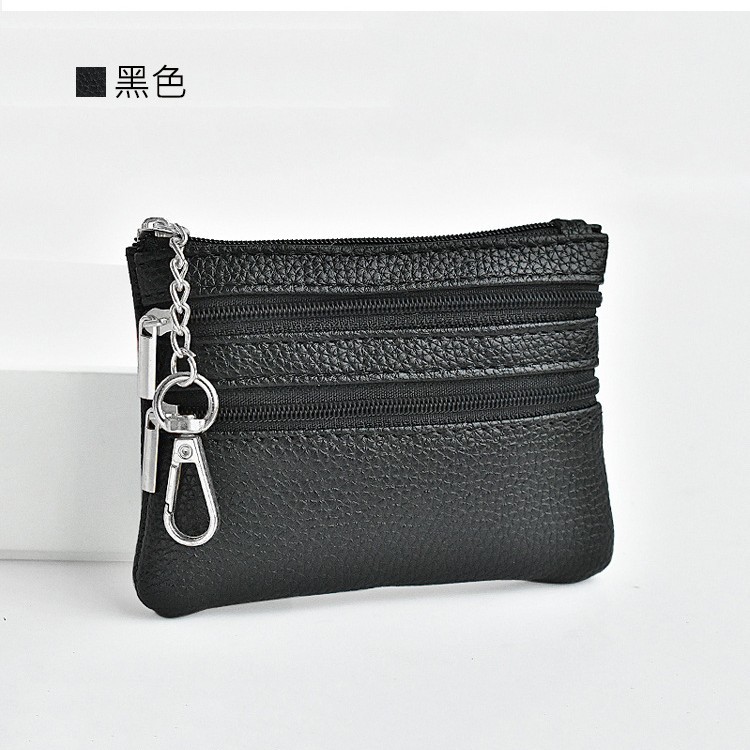 Fashionable coin purse for girls, mini short zipper key case, simple small wallet, small coin bag, pocket pic 5