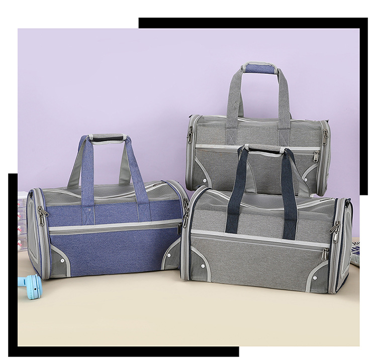 Cat bag, portable handbag for going out, breathable, spacious, fashionable dog bag, hand-held, space-style pet bag pic 13