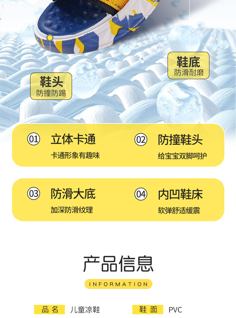 男童凉鞋2024新款夏季中大童韩版小男孩鞋子休闲软底儿童沙滩鞋潮详情3