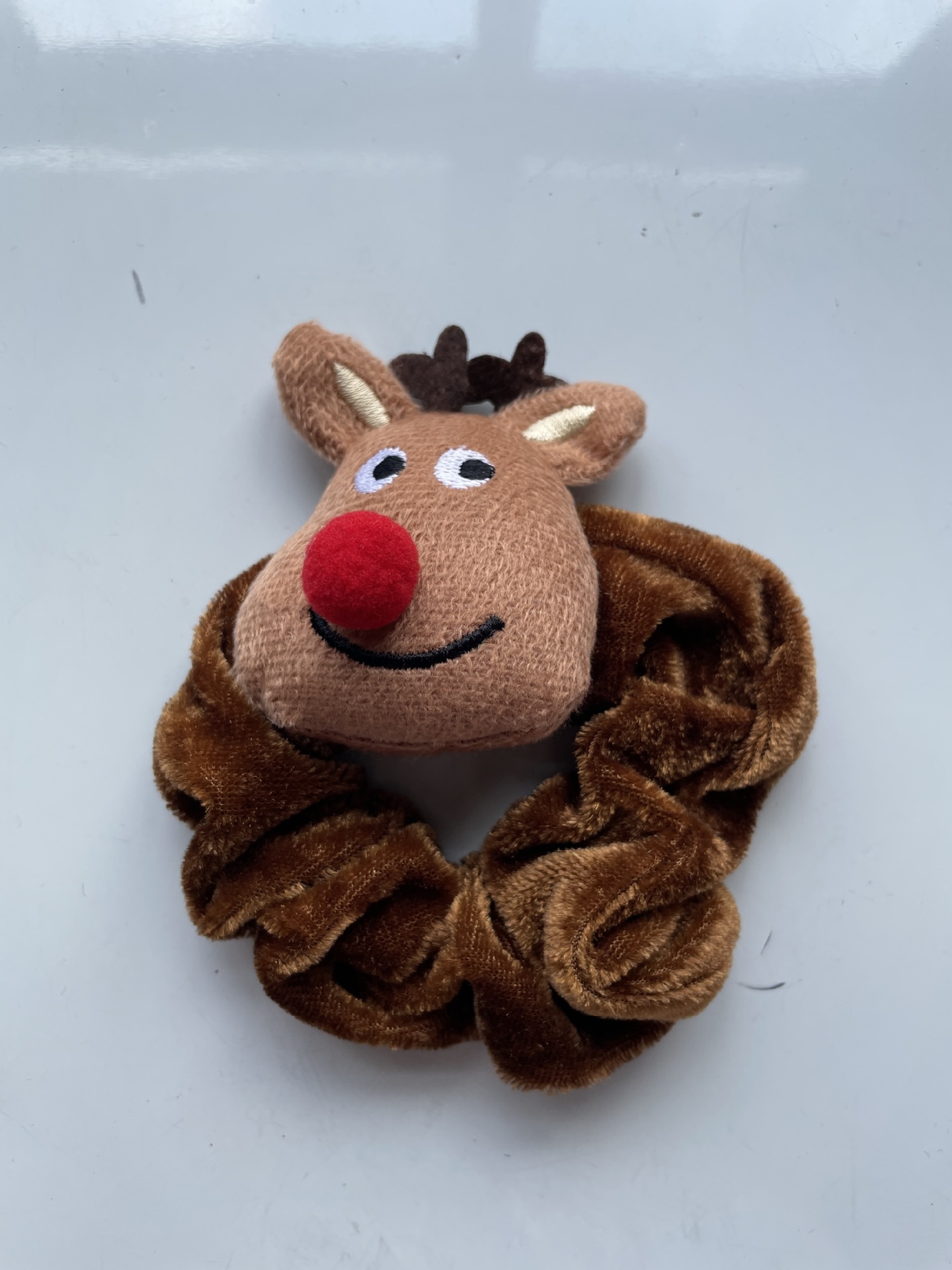 卡通圣诞毛绒发圈 麋鹿老人圣诞节发饰 可爱圣诞树跨境爆款大肠圈详情15