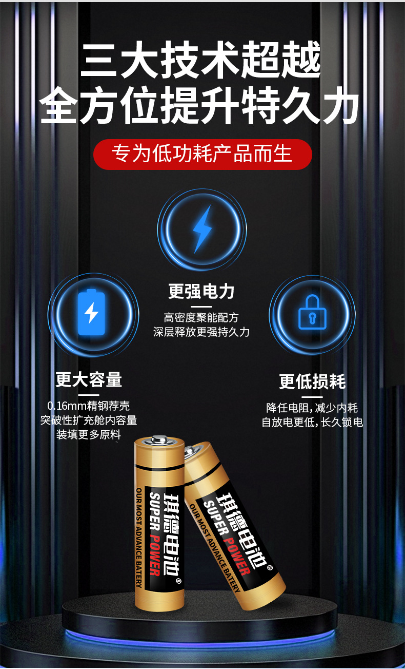 5号7号电池1.5V碳性五号七号干电池遥控器电子秤玩具厂家批发详情4