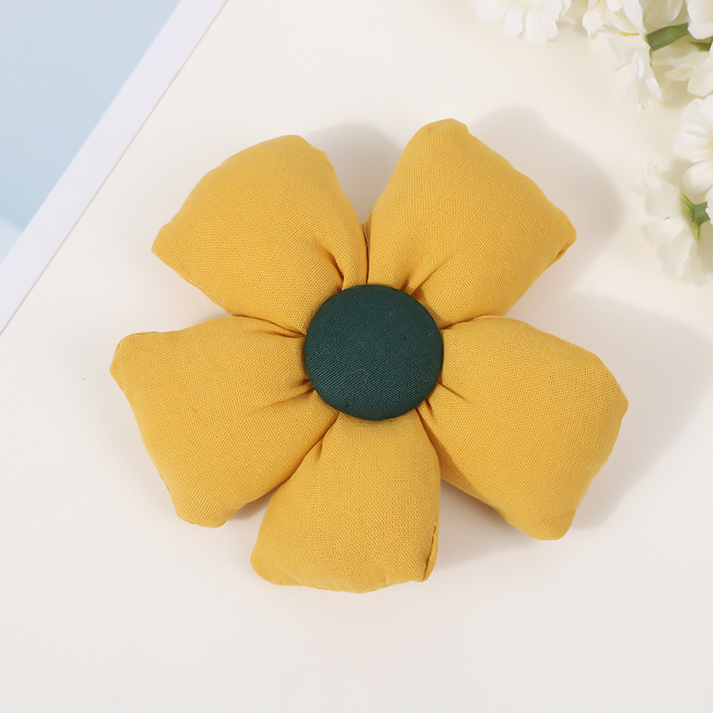 布艺彩色花朵辅料五瓣花个性潮袜子包包配饰头饰配件详情11
