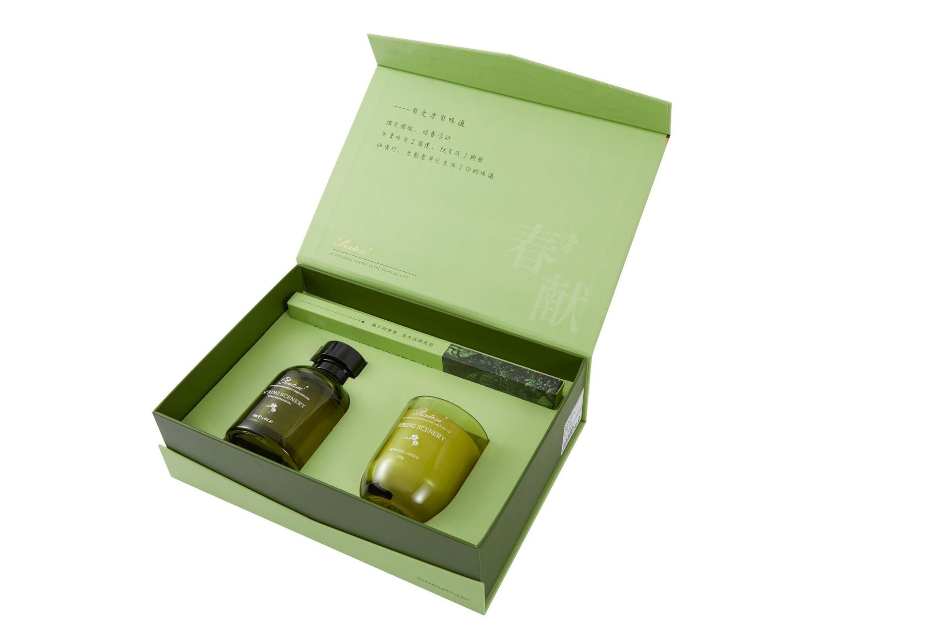 Flameless aromatherapy set, traditional classic manufacturer in stock, blue glass cup, high-end candle aromatherapy gift box, birthday gift pic 6