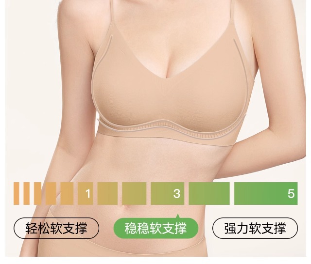无痕特调粉底液内衣聚拢吊带无钢圈防下垂不透美背肉色隐形文胸罩详情11