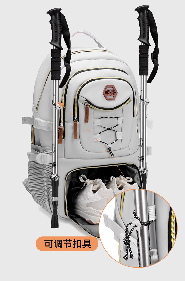 New high-appearance level casual backpack, large-capacity high-end travel bag, hiking bag, Oxford fabric backpack pic 10
