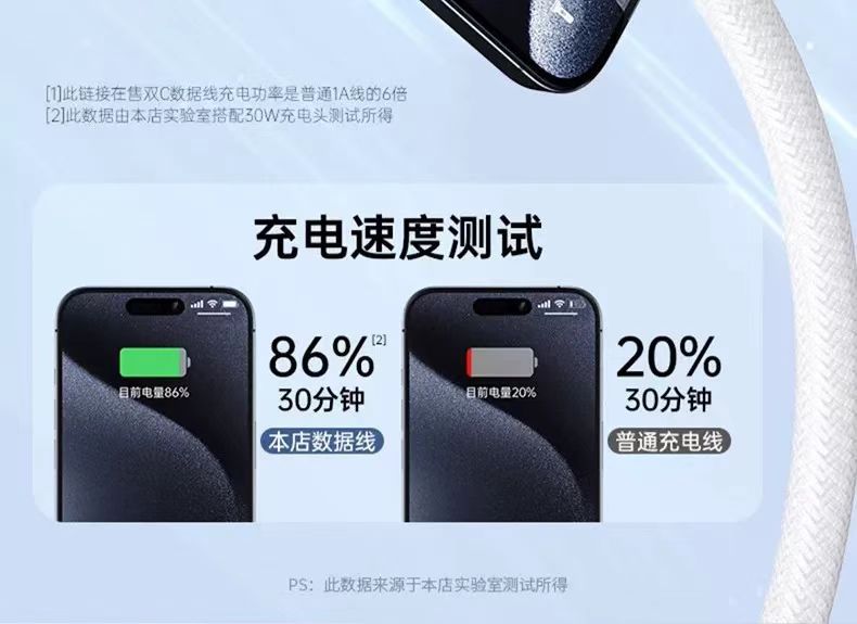 适用苹果数据线快充typec快充线iphone手机pd数据线usb苹果充电线详情15