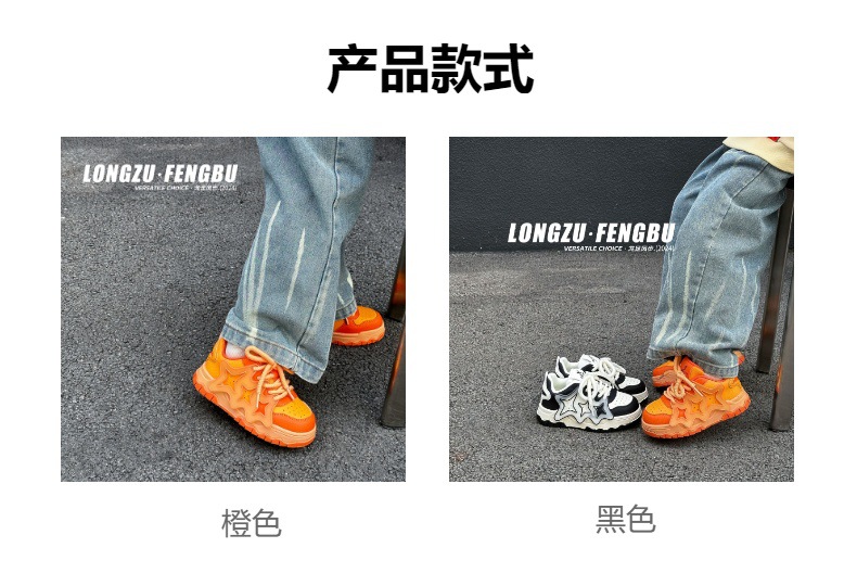 儿童运动鞋2024春秋新款软底轻便防滑透气中大童百搭舒适休闲单鞋详情2