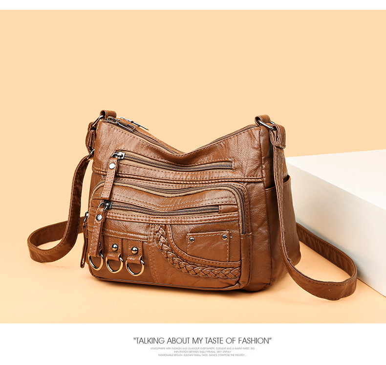 2025中老年妈妈包水洗皮单肩包斜挎包跨境女包潮流外贸女包单肩包详情9