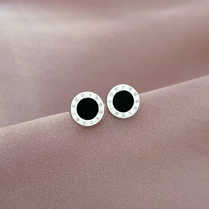 【通体钛钢】贝母幸运草极简风耳钉冷淡男女耳环个性气质宴会耳饰详情18