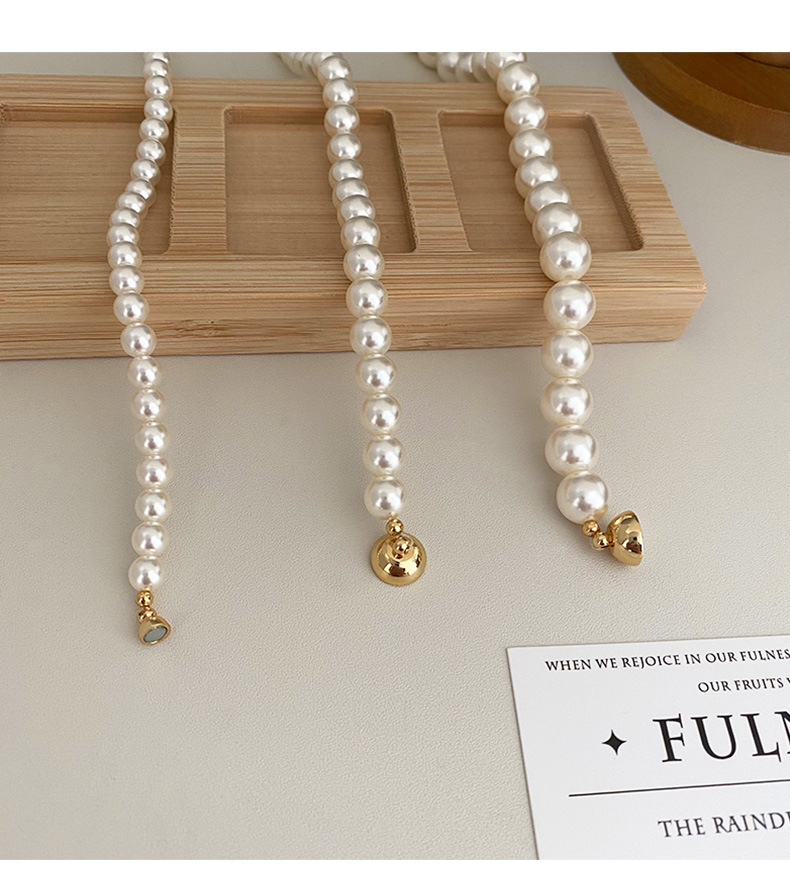 This is a trendy accessory for women, featuring a strong Australian white round magnetic pearl bracelet. It exudes a light luxury, niche and high-end vibe pic 34