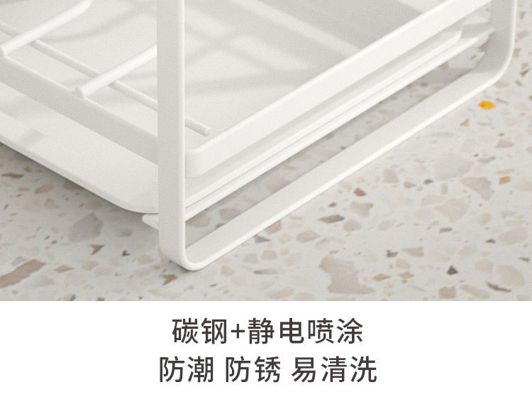 Bowl and plate storage rack, cupboard bowl rack, small cabinet interior storage rack, kitchen bowl and plate draining carbon steel storage and organization rack pic 22