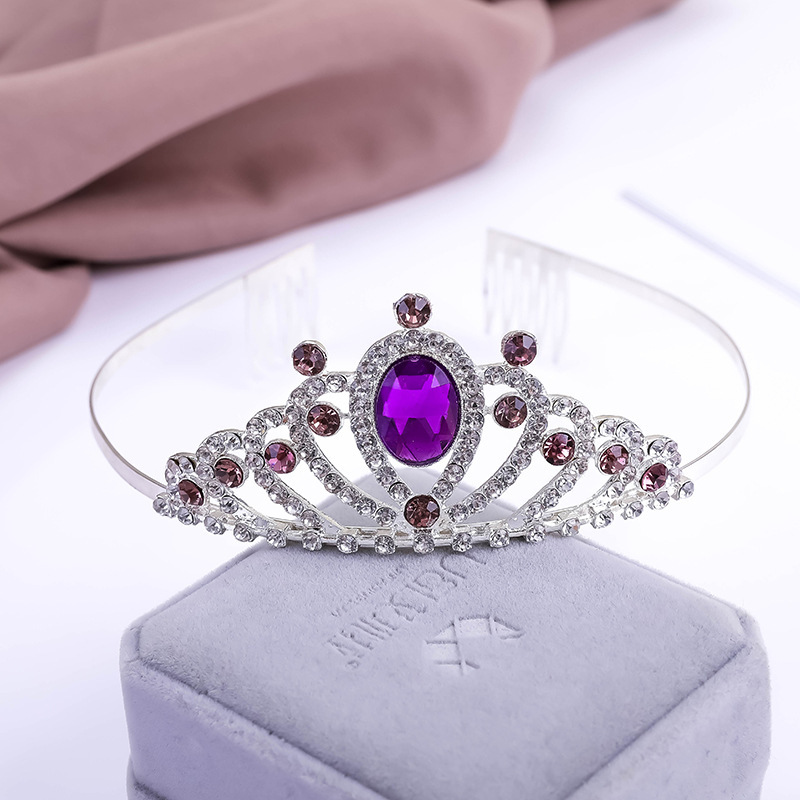 魔法棒套装宝石王冠女童皇冠头饰发箍首饰品冰雪奇缘艾莎公主皇冠详情4