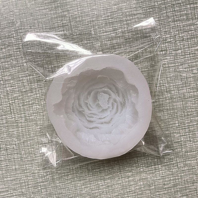 杜丹花diy山茶花花朵手工硅胶模具巧克力烘焙香薰蜡烛滴胶石膏模详情7