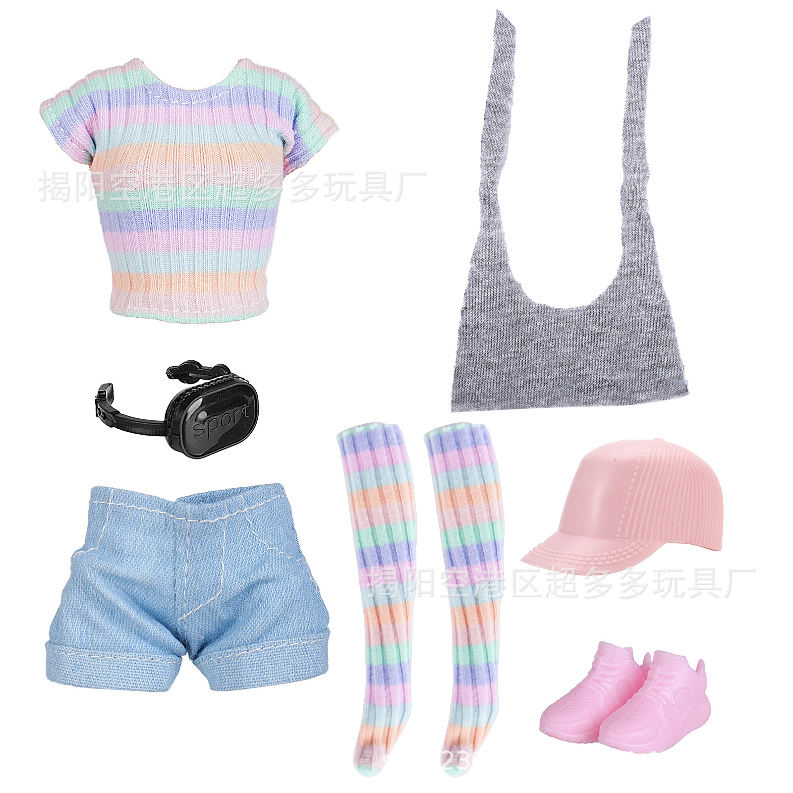 女孩玩具11寸30cm娃娃跑步换装衣服时装裤子袜子运动丽家时尚跨境详情15