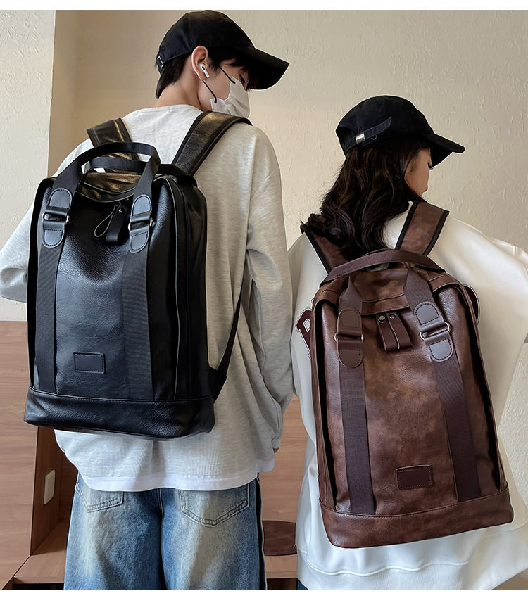 商务电脑包男女同款双肩背包通勤纤薄都市质感休闲男包批发厂家详情17
