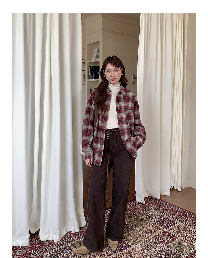 【 Denim Simple】 Ge Ming Korean Commuter straight-leg jeans for Women 2025 Autumn New Style Long Pants N732C pic 25