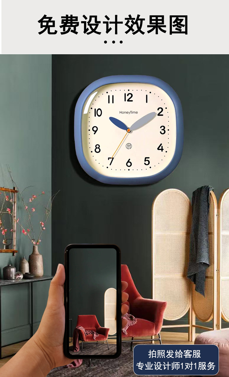 2025新款挂钟客厅家用静音挂表大气时钟简约卧室高级墙钟详情1