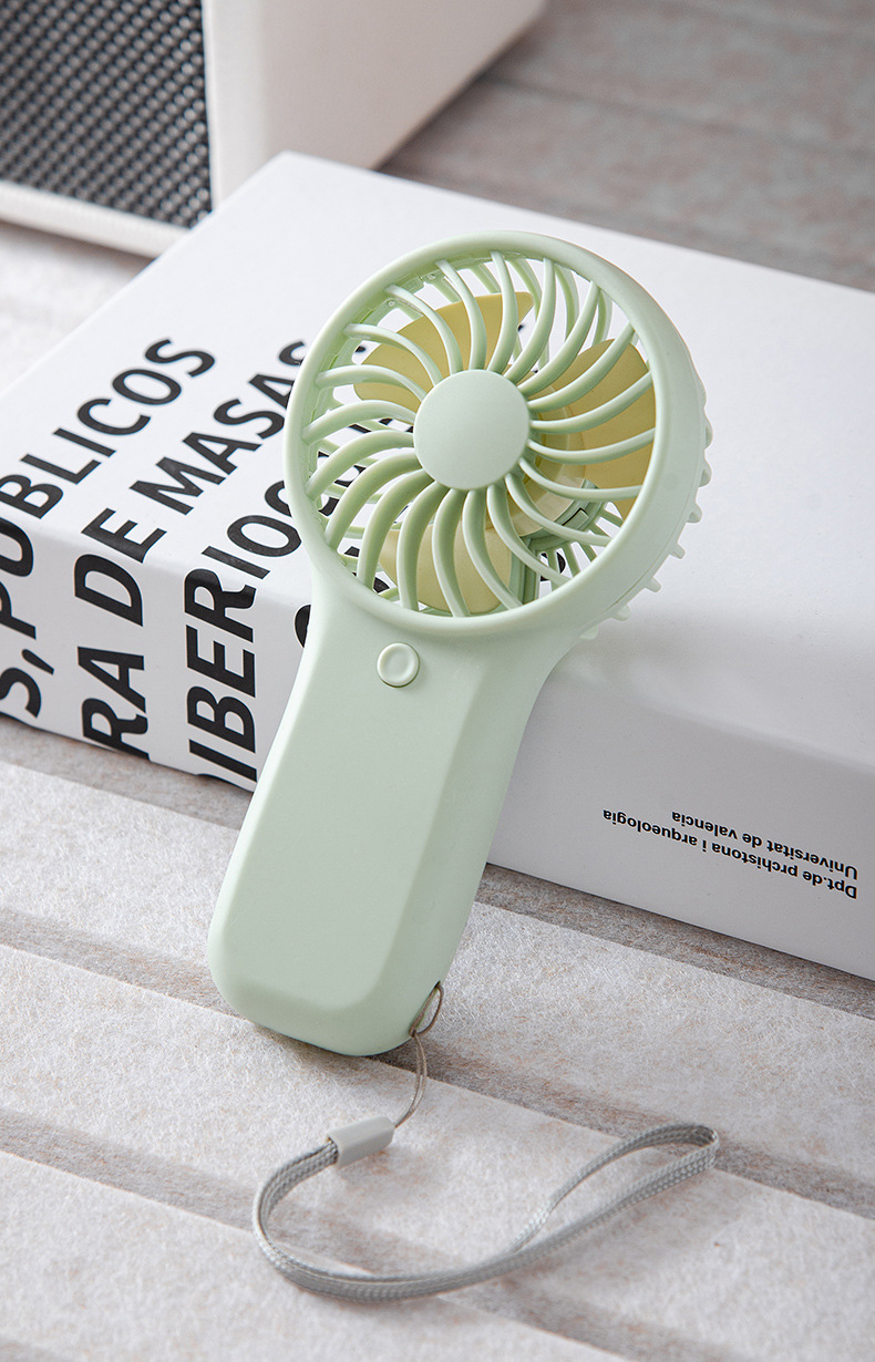 Cross-border bestseller handheld small fan dry battery model logo customization, strong wind power portable small electric fan gift pic 20